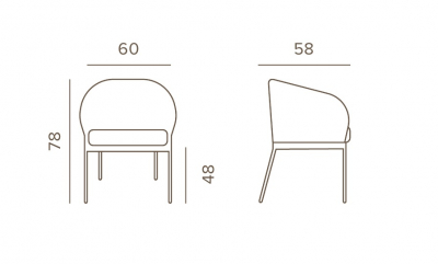 Кресло плетеное с подушкой Grattoni Soho алюминий, роуп, олефин белый, конопляный Фото 2