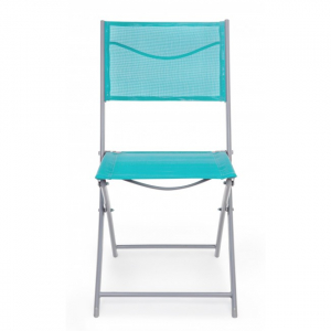 Стул текстиленовый складной Garden Relax Emilia сталь, текстилен бирюзовый Фото 3