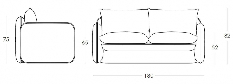 Диван пластиковый с подушками Mara Masai Standard