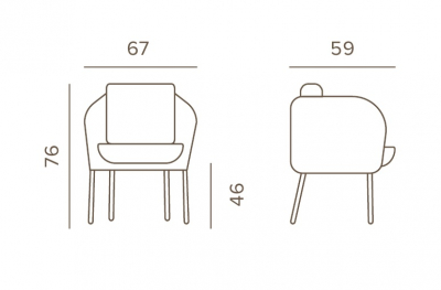 Кресло плетеное с подушками Grattoni Bahamas алюминий, тик, роуп, олефин тортора, шампанское, песочный Фото 2