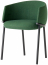 Кресло металлическое c обивкой Scab Design Koala сталь, технополимер, шерсть антрацит, зеленый Фото 2