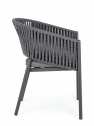 Кресло плетеное с подушкой Garden Relax Florencia алюминий, роуп, олефин антрацит Фото 3