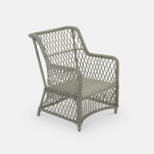 Кресло плетеное с подушками ReeHouse Titulo алюминий, искусственный ротанг, олефин лунный свет, серый Фото 8