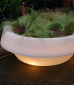 Кашпо пластиковое светящееся SLIDE Gio Piatto Lighting полиэтилен белый Фото 7