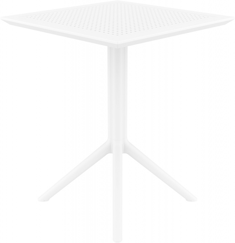 Стол пластиковый складной Sky Folding Table 60, белый, 600х600х740 мм