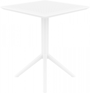 Стол пластиковый складной Siesta Contract Sky Folding Table 60 сталь, пластик белый Фото 18