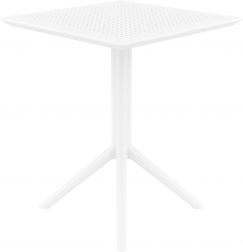 Стол пластиковый складной Sky Folding Table 60, белый, 600х600х740 мм