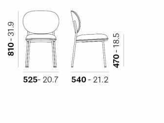 Стул металлический с обивкой-thumbs-Фото3