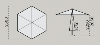 Зонт профессиональный диаметром 2.5 м-thumbs-Фото3