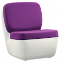 Стул пластиковый с обивкой Magis Nimrod полиэтилен, ткань белый, фиолетовый Фото 1
