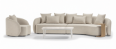 Диван модульный с подушками Grattoni Cosy Modular алюминий, олефин конопляный Фото 5