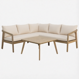 Столик деревянный кофейный Tagliamento Nara акация песочный Фото 6