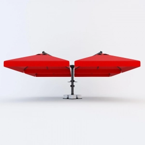 Зонт профессиональный четырехкупольный 6.53х6.53 м THEUMBRELA SEMSIYE EVI Banana Quadro алюминий, полиэстер бежевый Фото 21