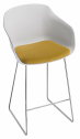 Кресло барное с подушкой Gaber Dame S 68 сталь, технополимер, ткань Фото 6