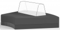 Пуф пластиковый мягкий Pixel Basic