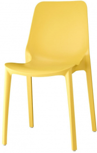 Комплект пластиковых стульев Scab Design Ginevra Set 6 стеклопластик горчичный Фото 3
