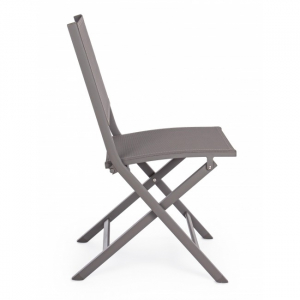Стул текстиленовый складной Garden Relax Elin алюминий, текстилен тортора Фото 4