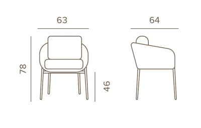 Кресло плетеное с подушками Grattoni Elba Rope алюминий, роуп, олефин синий Фото 2