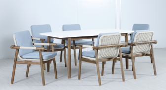 Комплект обеденной деревянной мебели на 6 персон-thumbs-Фото4