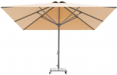 Зонт профессиональный 3х3 м THEUMBRELA SEMSIYE EVI Lux Telescopic алюминий, полиэстер бежевый Фото 1