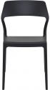 Стул пластиковый Siesta Contract Snow стеклопластик черный Фото 5