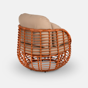 Комплект плетеной мебели ReeHouse Lotus алюминий, искусственный ротанг, олефин, стекло африканский закат, капучино, бронза Фото 23