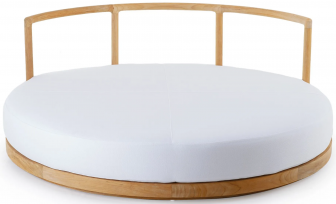 Лаунж-диван деревянный с подушкой-thumbs-Фото1