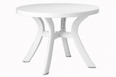 Стол пластиковый круглый 100 Nardi пластик белый Фото 1