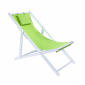 Шезлонг деревянный Garden Relax Sun дерево, полиэстер зеленый Фото 1