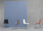 Стул пластиковый Scab Design Zebra Technopolymer 4 legs сталь, технополимер хром, лен Фото 4
