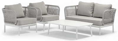 Столик металлический кофейный Grattoni Venice алюминий белый Фото 9