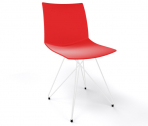 Стул пластиковый Gaber Kanvas TC сталь, технополимер красный Фото 1