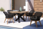 Кресло плетеное с подушкой Garden Relax Madison тик, алюминий, искусственный ротанг, олефин натуральный, черный, серый Фото 7