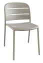 Стул пластиковый PAPATYA Beykoz-S стеклопластик светло-серый Фото 1