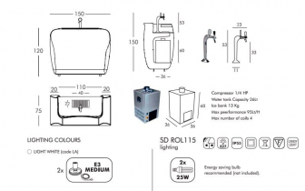 Стойка пластиковая барная светящаяся на колесах-thumbs-Фото4