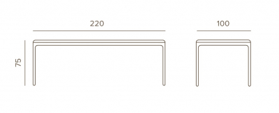 Стол обеденный металлический Grattoni Bahamas алюминий белый Фото 2