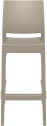 Стул пластиковый барный Siesta Contract Maya Bar 75 стеклопластик бежевый Фото 6