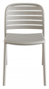 Стул пластиковый PAPATYA Tarabya-S стеклопластик светло-серый Фото 4