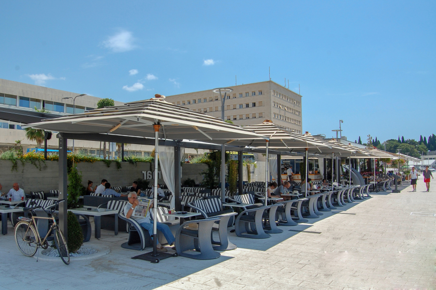 Зонт профессиональный 3.5х4.5 м Fiesole Split