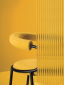 Кресло металлическое c обивкой Scab Design Koala Open сталь, технополимер, шерсть антрацит, желтый Фото 13