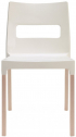 Стул пластиковый Scab Design Natural Maxi Diva бук, технополимер отбеленный бук, лен Фото 1
