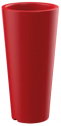 Кашпо пластиковое Arkema Tondo 86 полиэтилен вишневый Фото 1