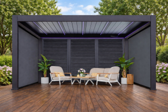 Пергола биоклиматическая моторизованная 3х4 м-thumbs-Фото1