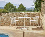 Кресло плетеное с подушкой POINT Havana алюминий, искусственный ротанг, ткань слоновая кость Фото 4