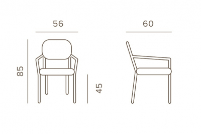 Кресло плетеное с подушкой Grattoni Berlin алюминий, роуп, олефин тортора, кленовый, песочный Фото 2