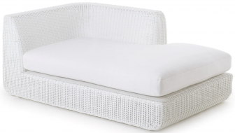 Кушетка левая плетеная с подушкой-thumbs-Фото1