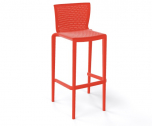 Стул пластиковый барный Gaber Spyker Stool технополимер красный Фото 1