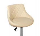 Стул барный с обивкой E-line Комфорт сталь, экокожа бежевый Фото 2