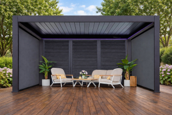 Пергола биоклиматическая моторизованная 3х4 м Pergola 150 Series