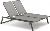 Лаунж-лежак двухместный SNOC Morgan алюминий, текстилен угольный Фото 1